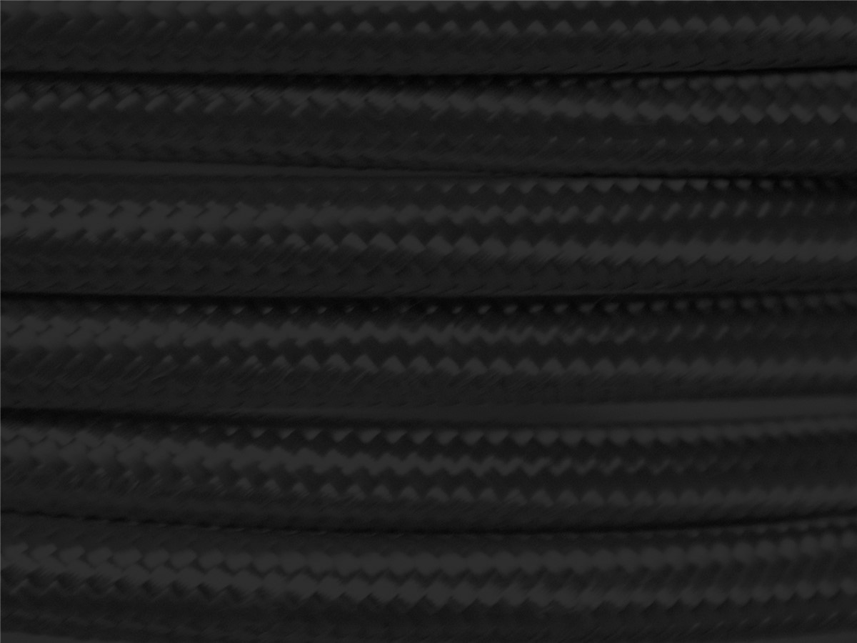 Black colour fabric cable