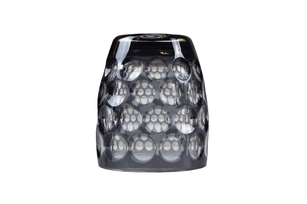 Syntethic crystal grey lens