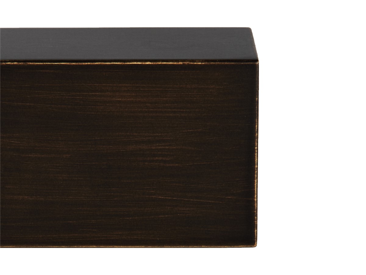 Larger ring in dark bronze painted wood