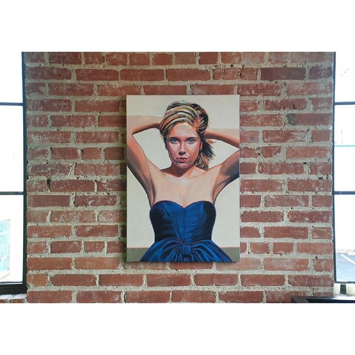 Corbin Bronze / Small paintings / Blue satin