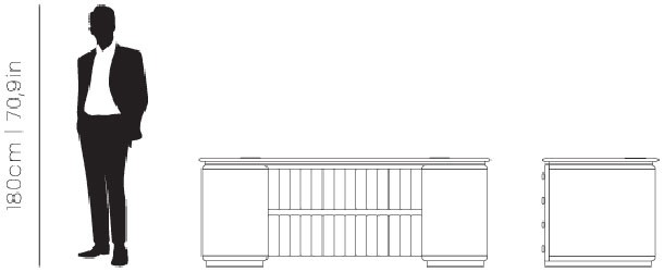 Dimensions Arne desk