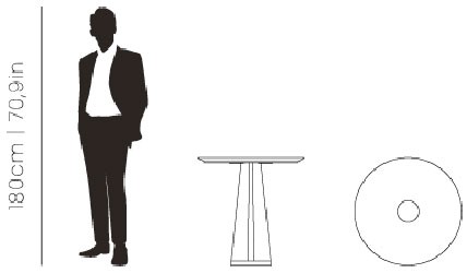 Dimensions Bertoia coffee table