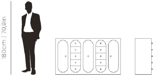 Dimensions Claire console