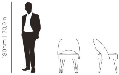 Dimensions Collins dining chair