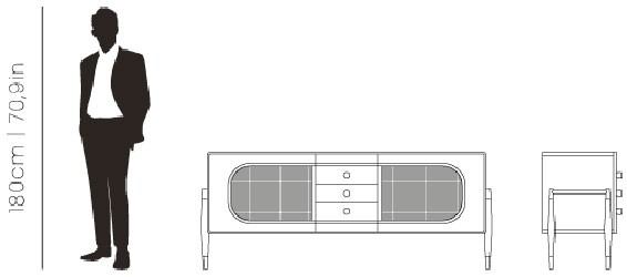 Dimensions Dandy sideboard