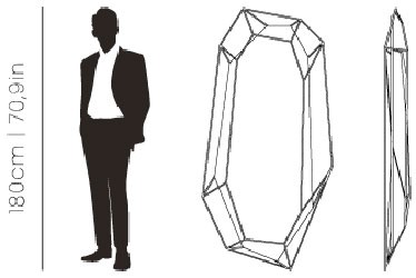Dimensions Diamond Big mirror