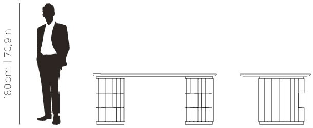 Dimensions Edith desk