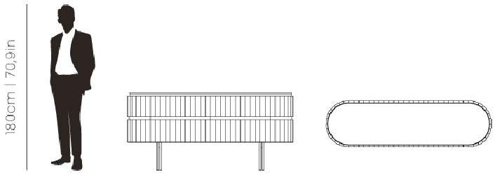 Dimensions Edith sideboard