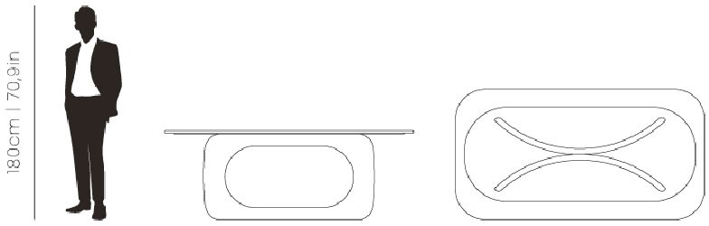 Dimensions Eero dining table