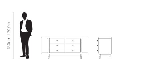 Dimensions Franco sideboard