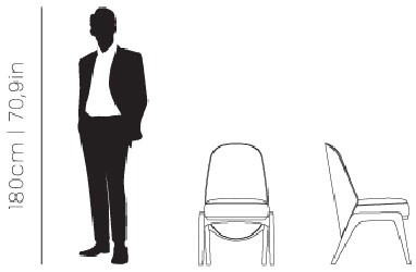 Dimensions Hadley Side dining chair