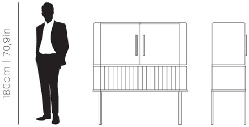 Dimensions Hepburn cabinet