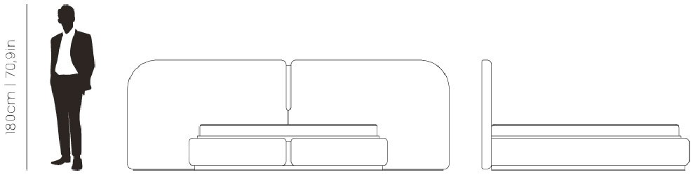 Dimensions Isadora I bed