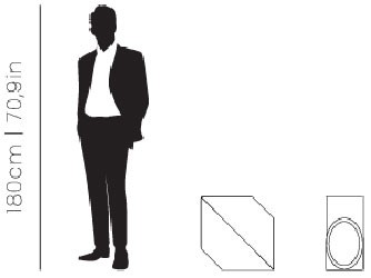 Dimensions Jacobsen side table