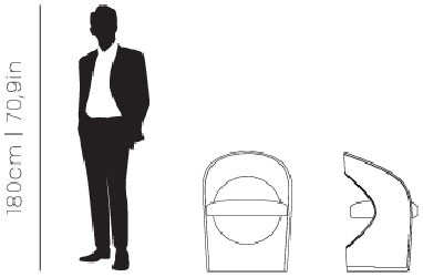 Dimensions Jones dining chair