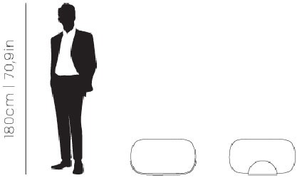 Dimensions Karlotta stool