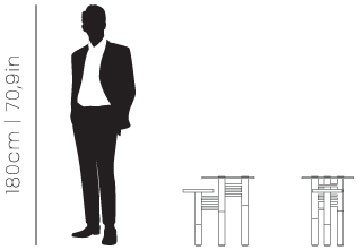 Dimensions Konstantin side table