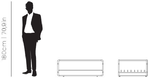 Dimensions Lautner center table