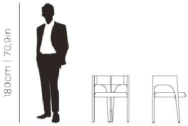 Dimensions Lea dining chair