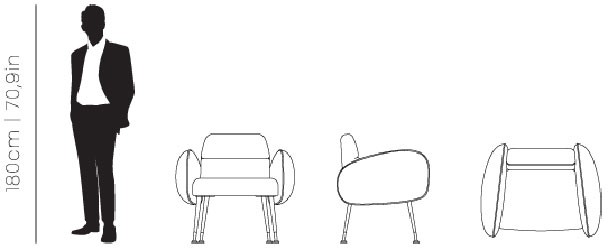 Dimensions Marco dining chair