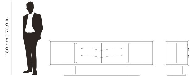 Dimensions Martin sideboard