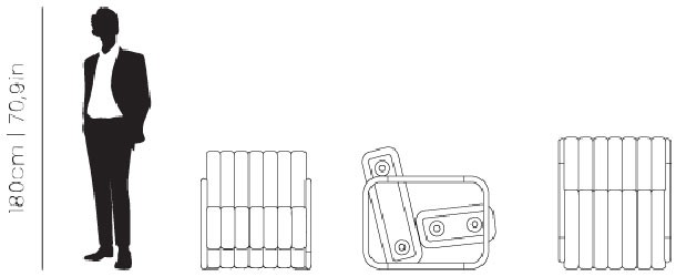 Dimensions Minelli armchair