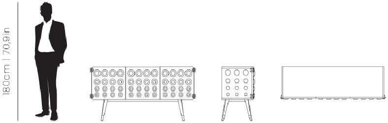 Dimensions Monocles sideboard