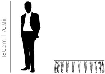 Dimensions Newson center table