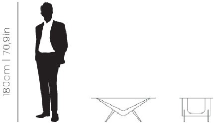 Dimensions Nino center table