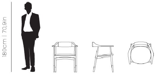 Dimensions Perry dining chair