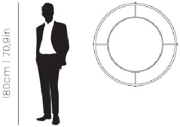 Dimensions Shirley mirror