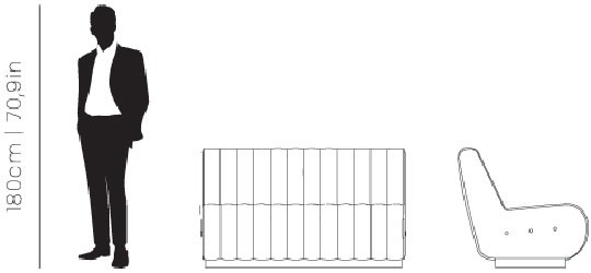 Dimensions Sophia sofa