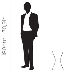 Dimensions Vinicius side table