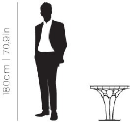 Dimensions Wormley side table