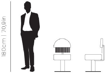 Dimensions Zsa Zsa dining chair