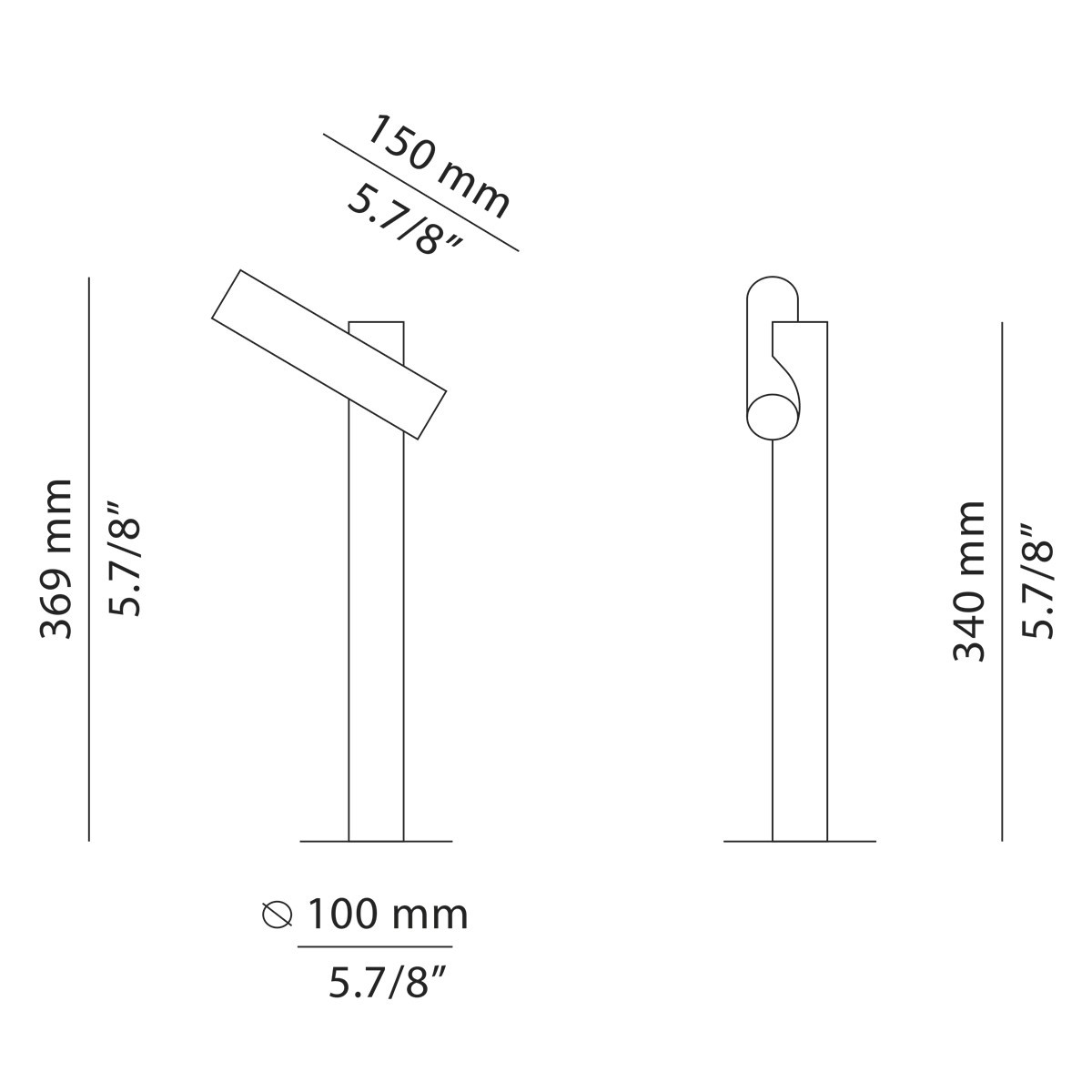 Technical Bollard light Tik p-4096X / p-4097X
