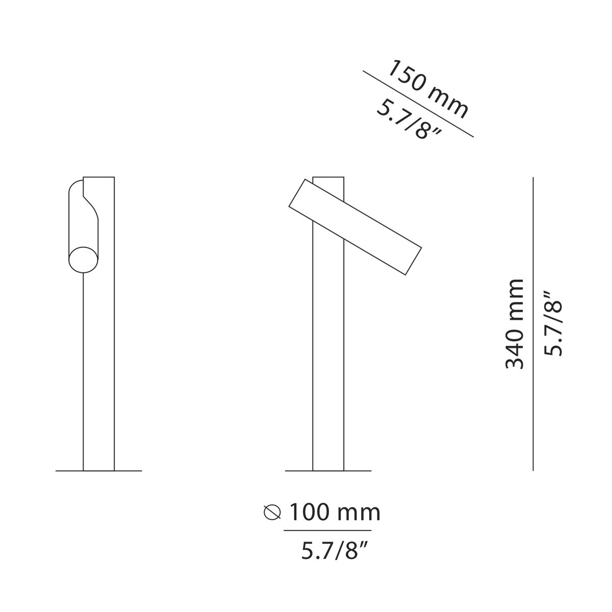 Technical Bollard light Tik p-4096X / p-4097X