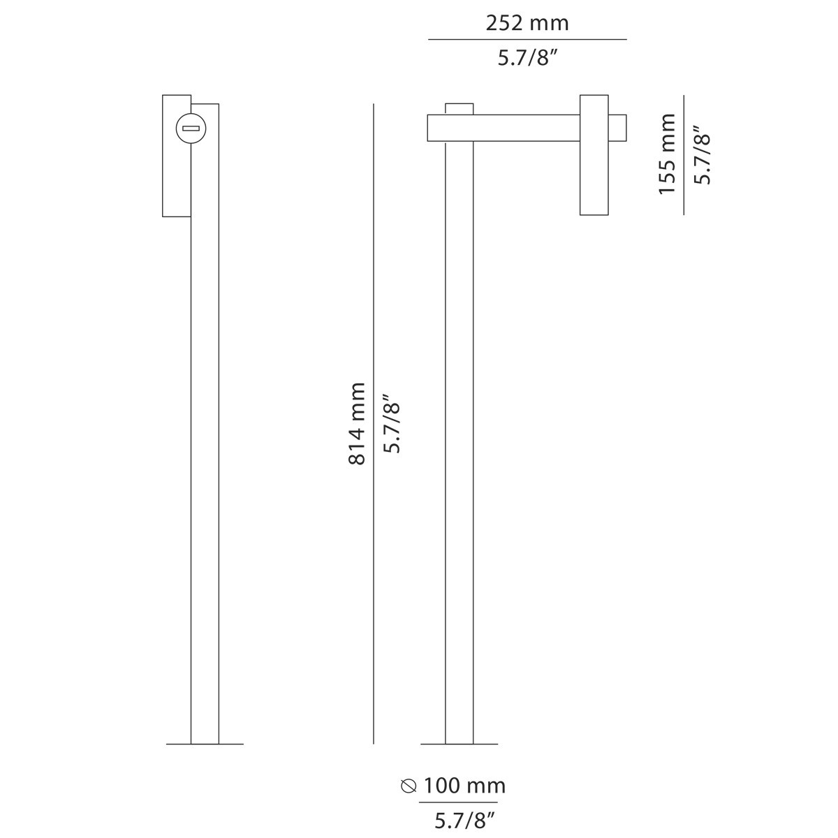 Technical Bollard light Tik p-4098X / p-4099X
