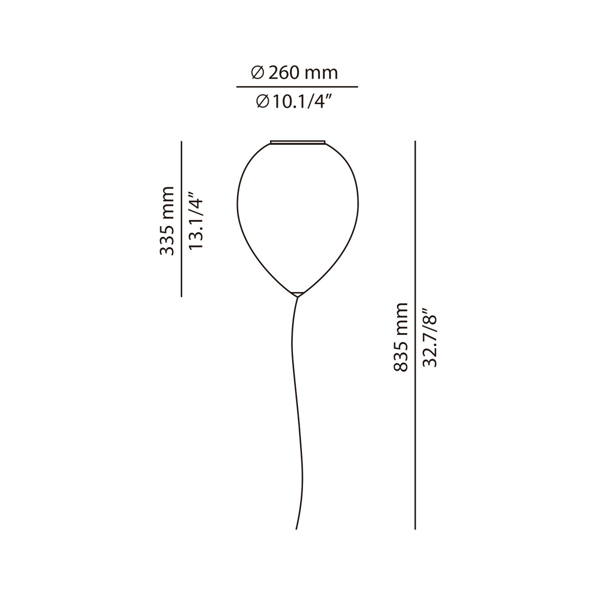 Technical Ceiling lamp Balloon t-3052