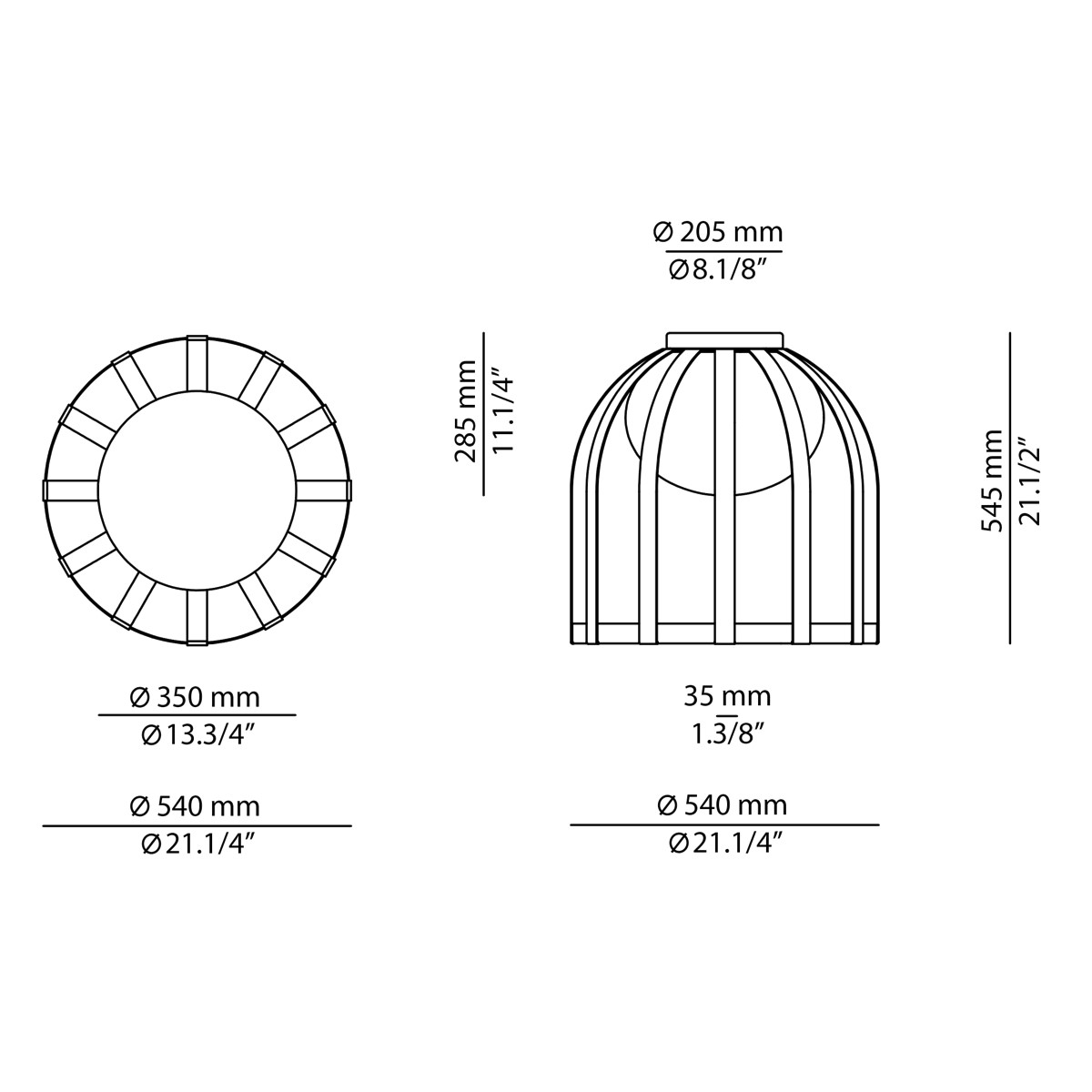 Technical Ceiling light Bols t-4022X