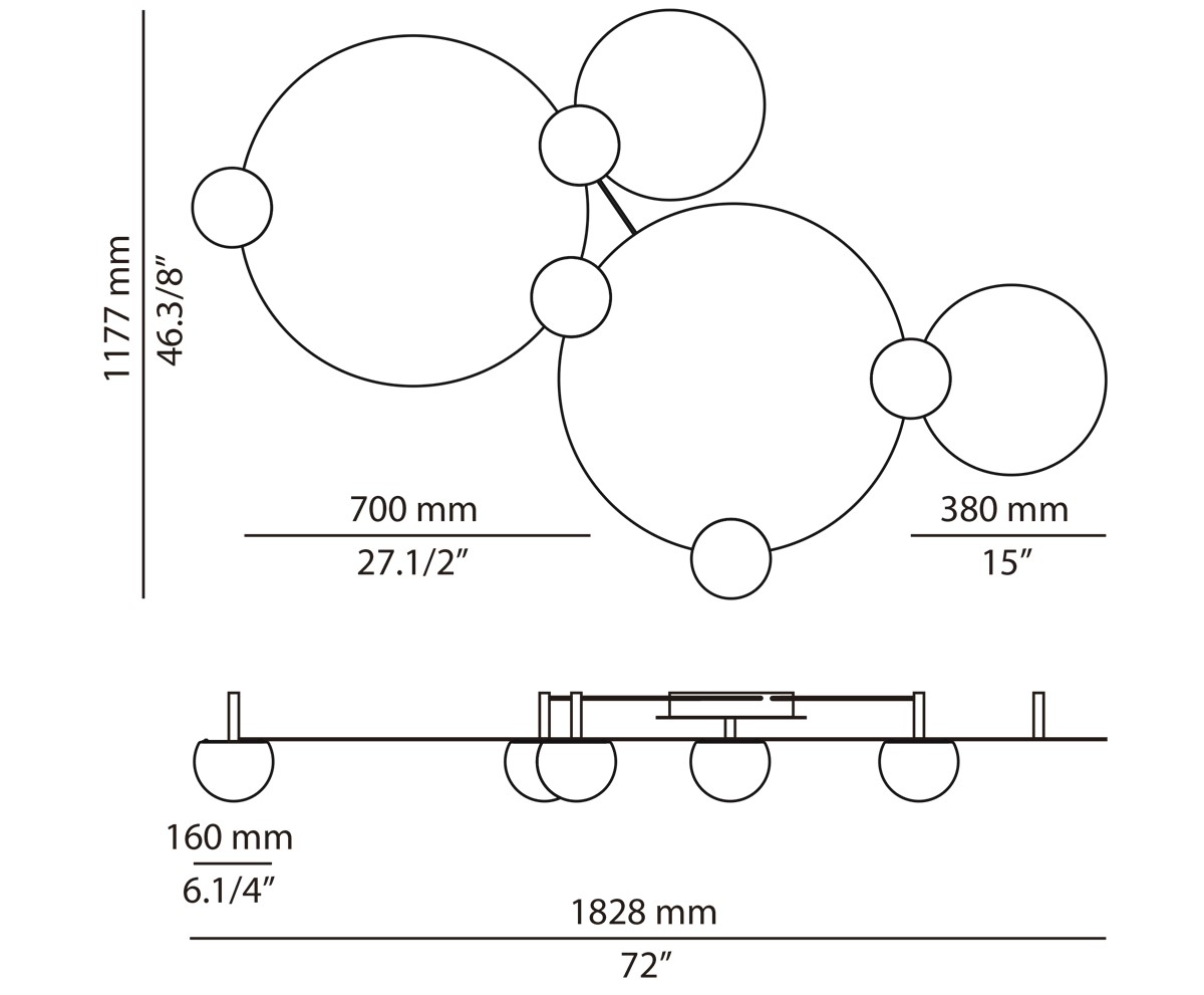 Technical Ceiling light Circ t-3825