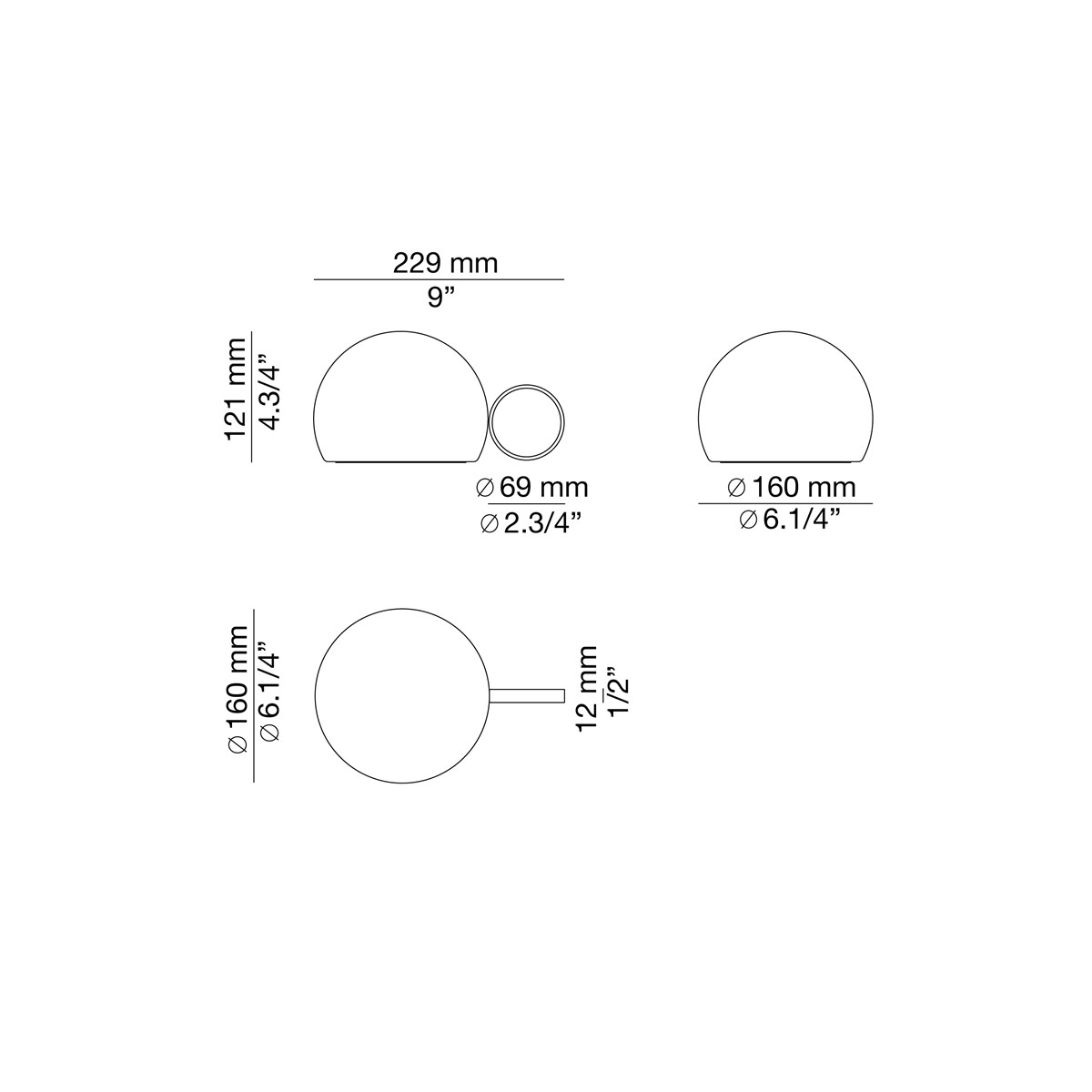 Technical Table lamp Circ M-3726X / M-3727X