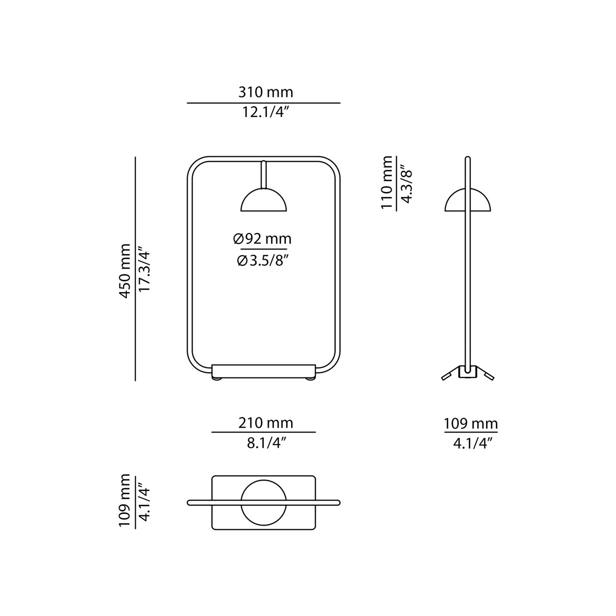 Technical Table lamp Cupolina M-3937