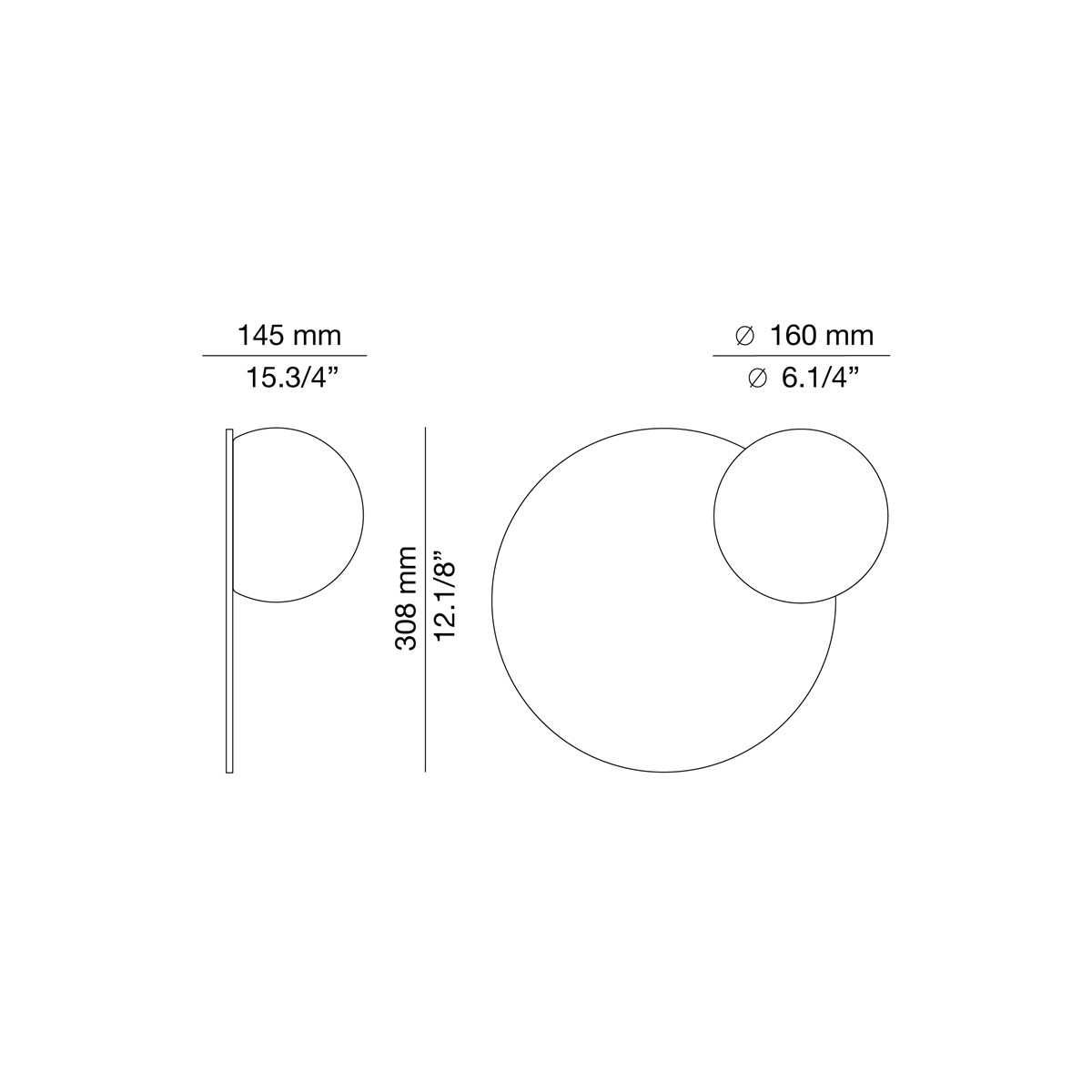 Technical Wall lamp Circ A-3702 / A-3703 / A-3706 / A-3706A
