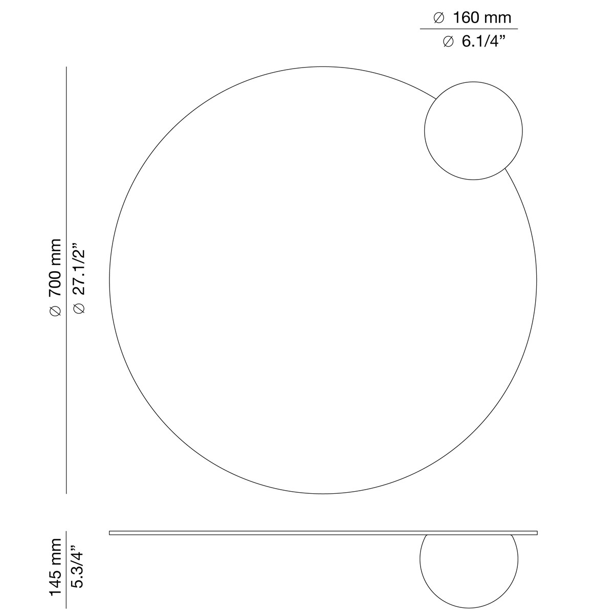 Technical Wall lamp Circ A-3702 / A-3703 / A-3706 / A-3706A