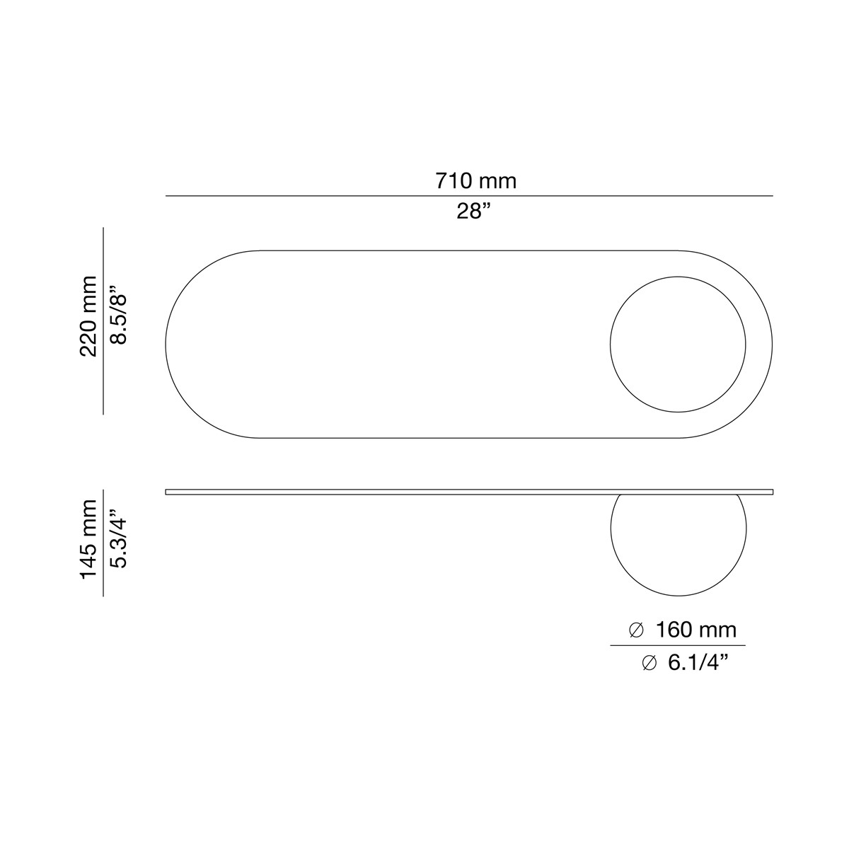 Technical Wall lamp Circ A-3702 / A-3703 / A-3706 / A-3706A