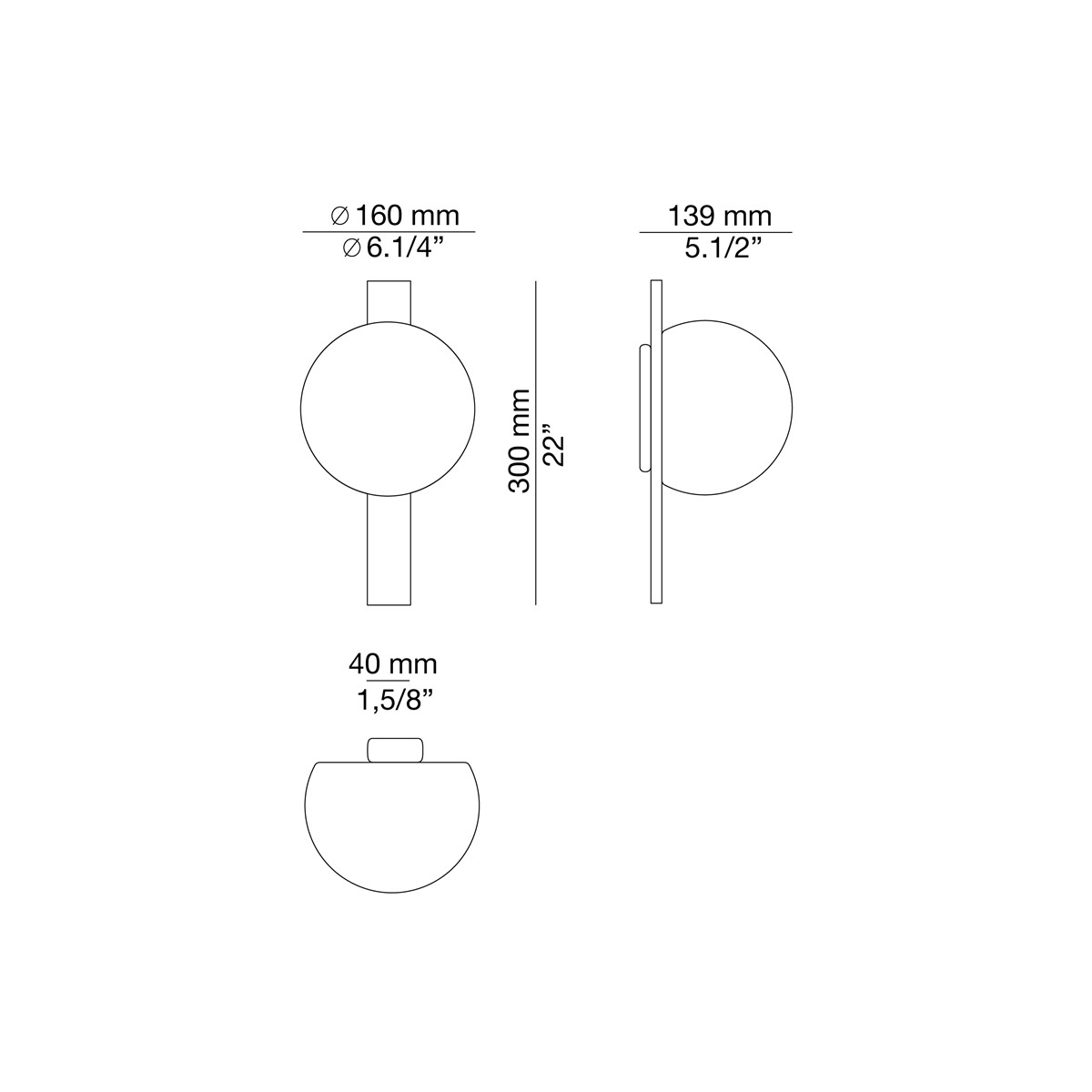 Technical Wall lamp Circ A-3720 / A-3720X