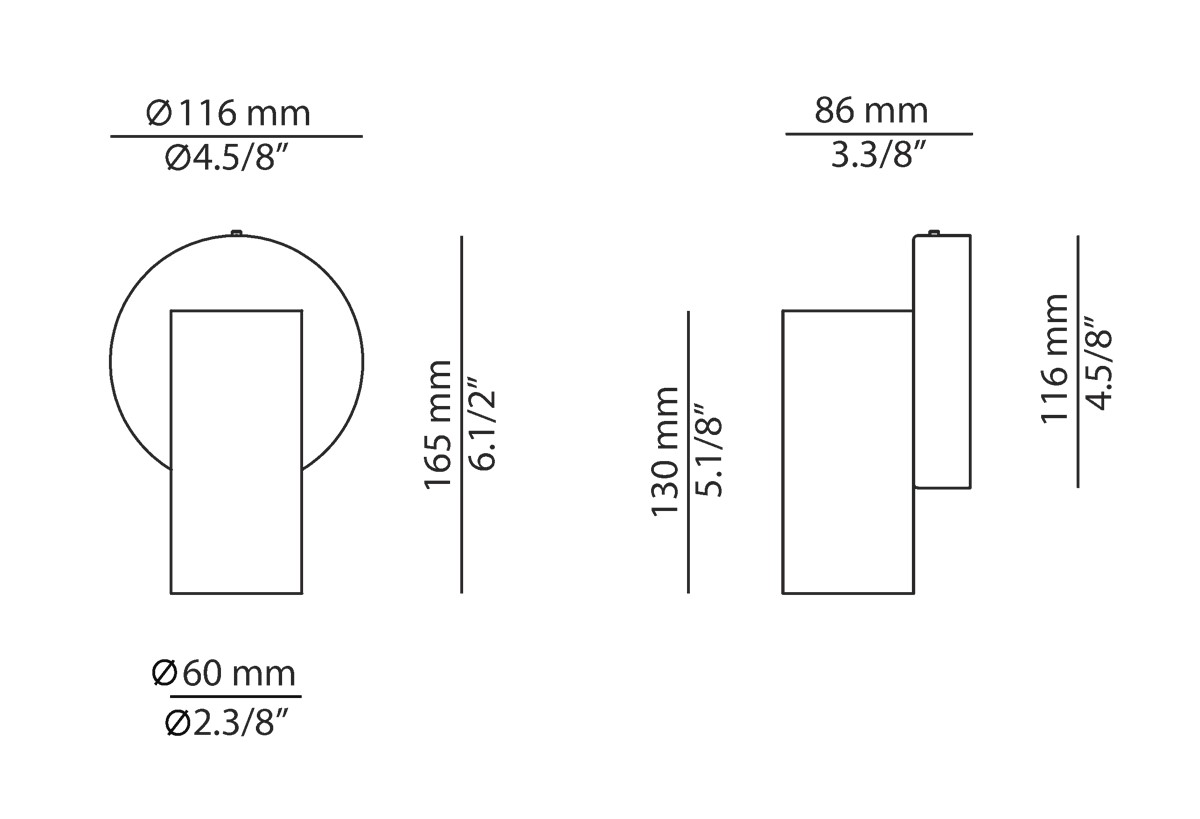 Technical Wall light Cyls A-3900