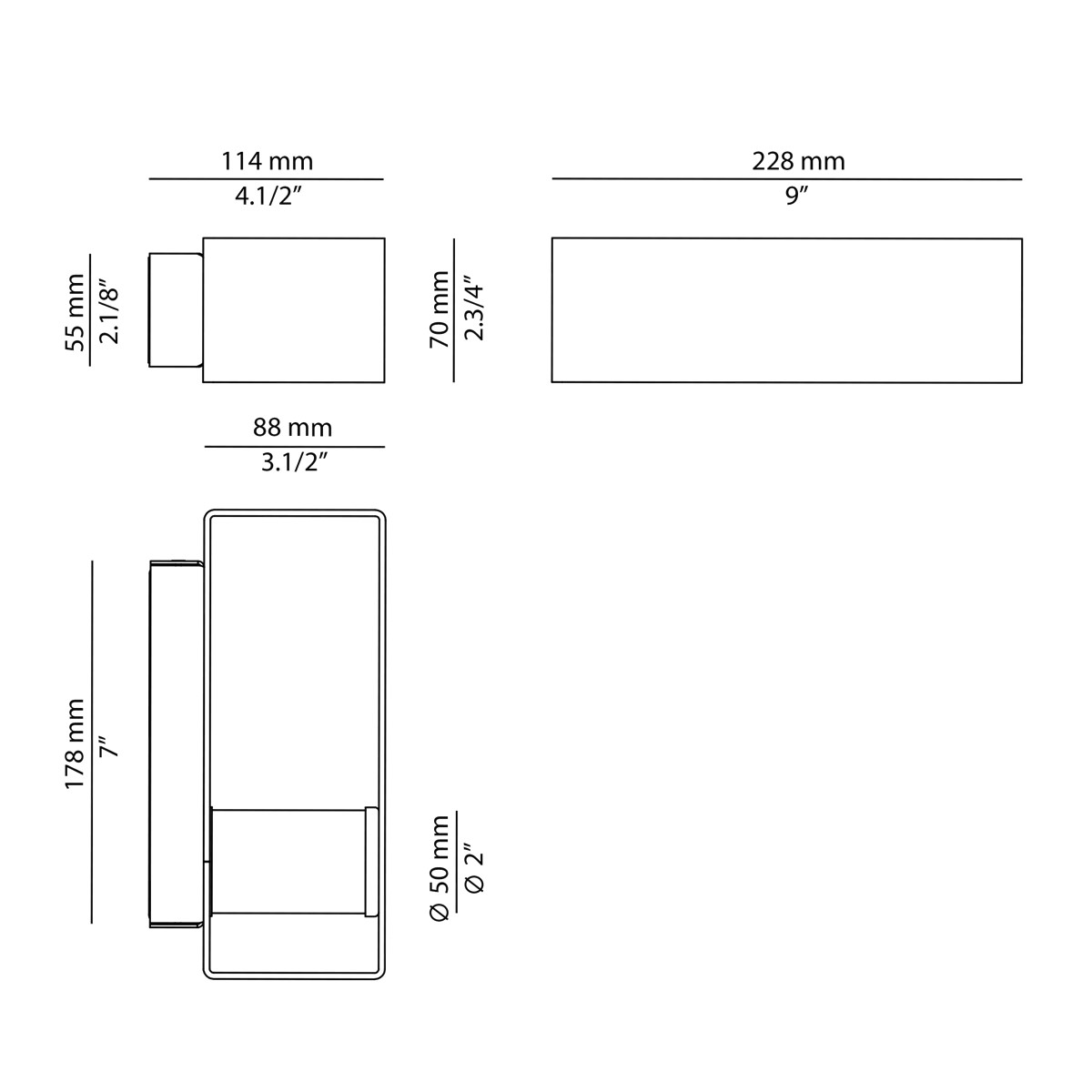 Technical Wall light Frame A-4051