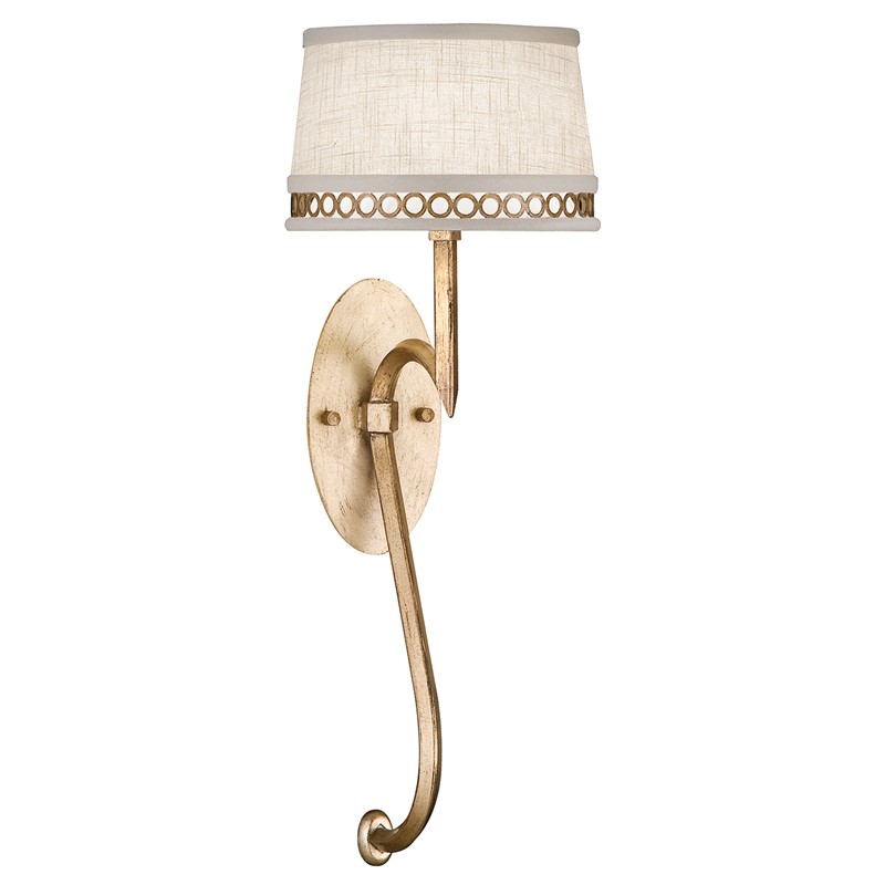 784650-2<br>Gold w/White Linen Shade